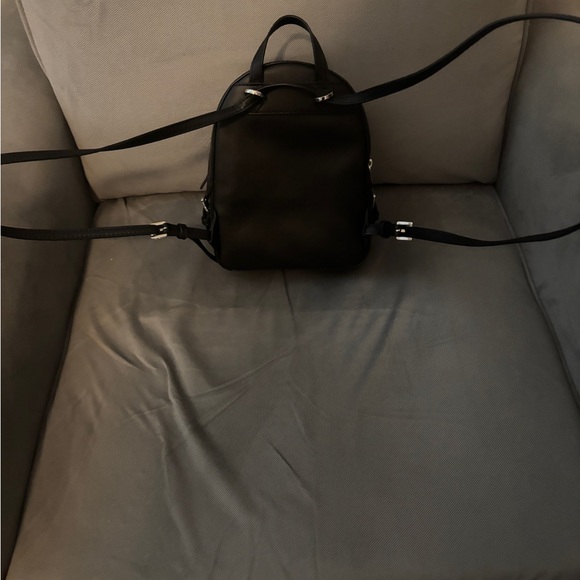 Michael Kors Black Pebbled Leather Backpack - Picture 2 of 3